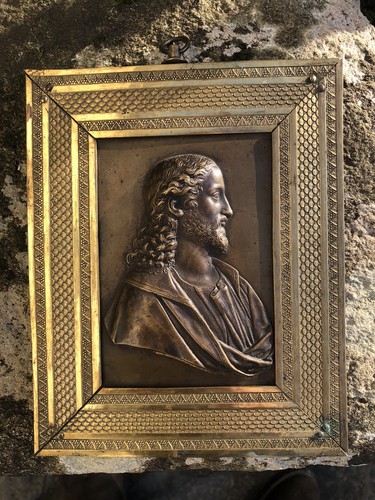 Plaque christ pierre goret - plaque,