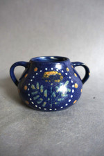 Léon Elchinger (1871-1942) vase à anse miniature en grès émaillé