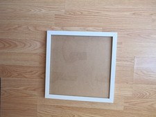 Cadre carrée vitré en bois blanc