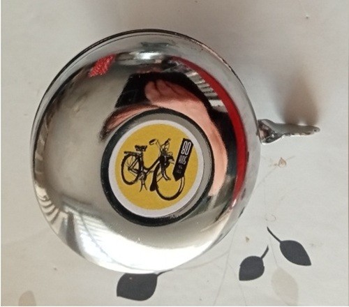 Sonnette vélo chromée 65mm - ,