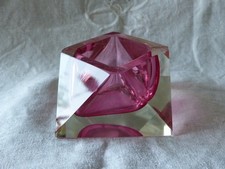 CENDRIER DU MURANO SOMMERSO PAR FLAVIO POLI DES ANNEES 60 - 70