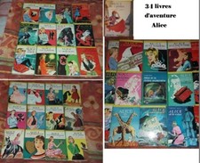 34 aventures d'Alice collection bibliothèque vert 