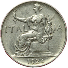 #17097 - Italie 1 lire 1924