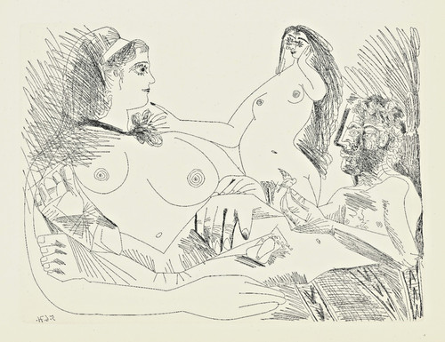 Gravure pablo picasso 1971 - 1971, le