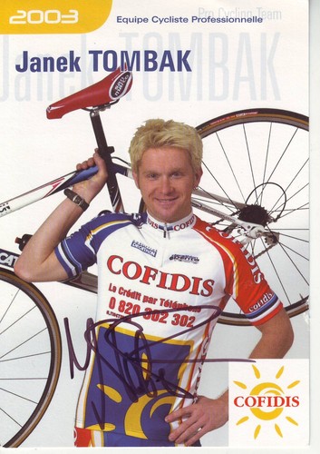 Cyclisme carte cycliste janek - carte,