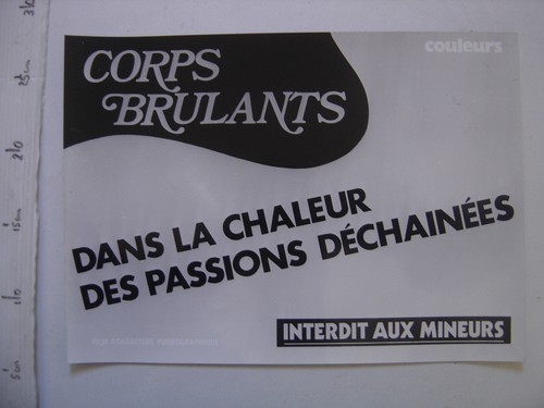Affichette photo cinema porno - affichette,