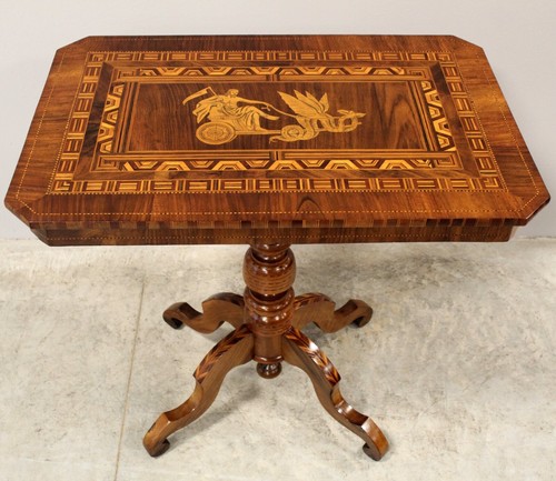 Table gueridon noyer - table,