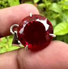 Naturel Rubis Rouge Rond Coupe