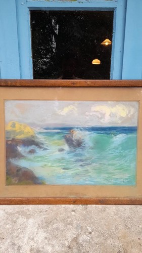 Pastel signé louis fortuney - signé,