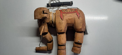 Marionnette elephant bois - elephant, en