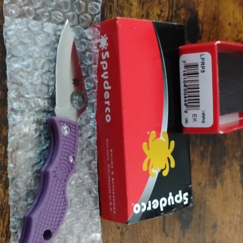 Spyderco ladybug purple - spyderco,