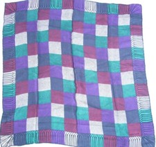 FOULARD JAEGER Carré Soie/ Silk Roulotté / -London-Paris - New-York