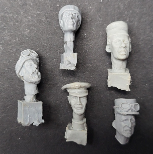 Vends lot tetes soldats - 5,