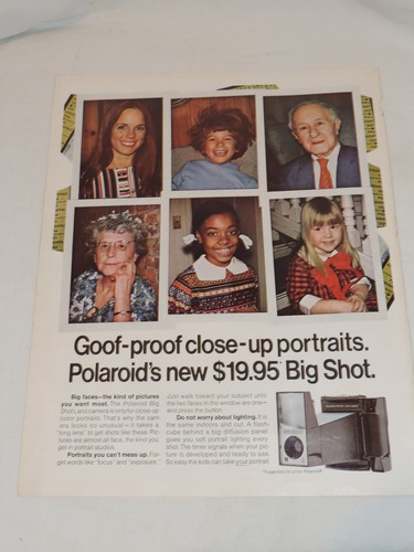 1971 polaroid big shot - polaroid,