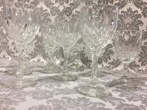 Lot verres pied en - 12,