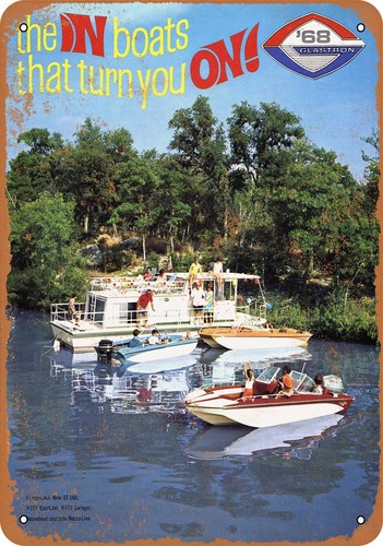 Metal sign 1968 - sign,