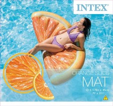 Matelas gonflable forme d'orange intex