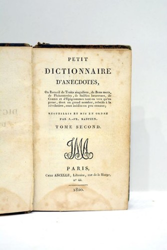 Livre ancien dictionnaire - livre,