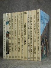 DAUMIER. LES GENS DE JUSTICE, DE MEDECINE, D’AFFAIRES, DU SPECTACLE, ETC. 12 VOL