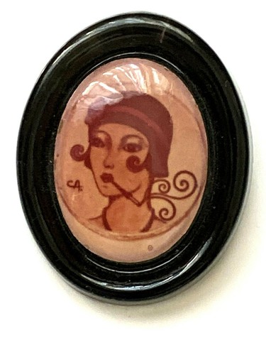 Grande broche vintage style - broche,
