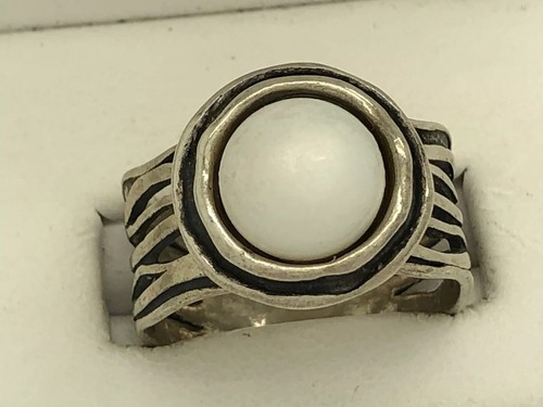 Sterling silver faux pearl - sterling,