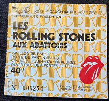Ticket de concert The Rolling Stones aux Abattoirs, le 4 juin 1976 à Paris
