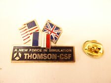 Pin's Pins Pin Badge- THOMSON - CSF - NEW FORCE  IN SIMULATION - ARMEE / ARMY