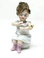 Sujet Porcelaine 1900 Biscuit bonbon Enfant  french Porcelain