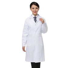 Blouse médicale blanche pour femme, uniforme d'infirmière ou de médecin,