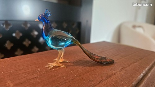 Oiseau paon verre de - oiseau,