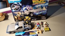 XV LOT PLAYMOBIL BOITE 70317 VOITURE RETOUR VERS LE FUTUR DELOREAN GMC