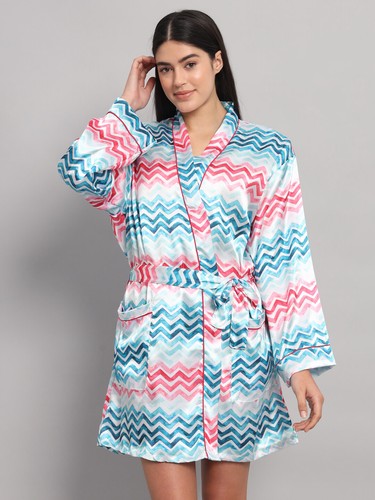 Satin soie kimono robe - satin,