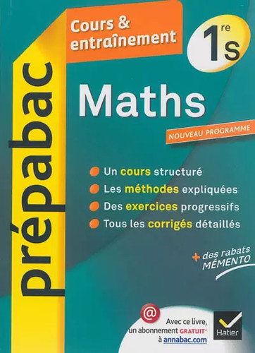 Maths 1re prépabac - maths,