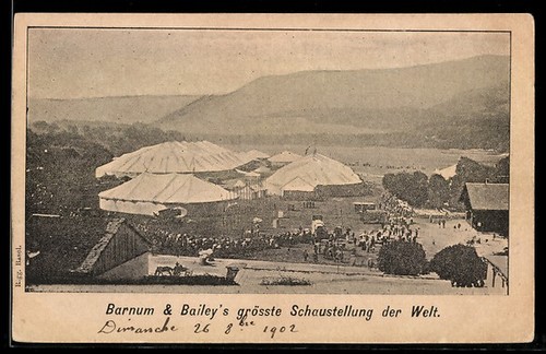 Carte postale cirque barnum - postale,