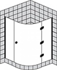 Cabine de douche quart de