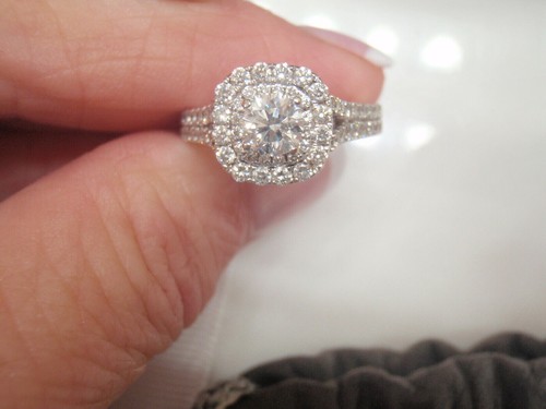 Bague fiançailles ronde - bague, de