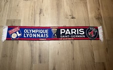 Écharpe Scarf Finale Coupe De Ligue Lyon OL Olymp Paris SG PSG 19.04.14 Rare FFF