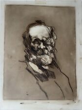 Claude WEISBUCH - Dessin original crayon sur feuille acétate - Portrait Goethe