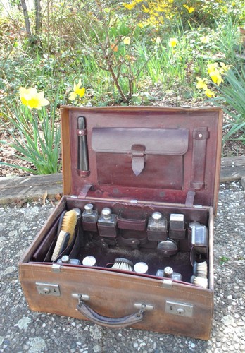 Valise ancienne cuir - valise,