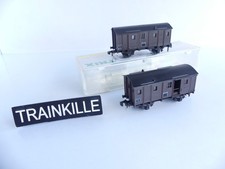 700 / 7000 HORNBY FRANCE HO / 2 FOURGONS DE QUEUE A ESSIEUX