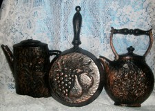 1972 3 PCS BLACK COPPER LOOK
