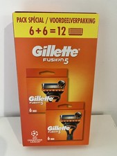 Gillette Pack De 12 Lames Gillette FUSION 5  100% Original Neuf