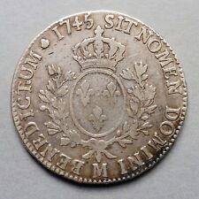 Louis XV - Ecu au Bandeau - 1745 M  Toulouse