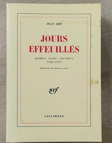 Jean arp jours effeuillés - jours,