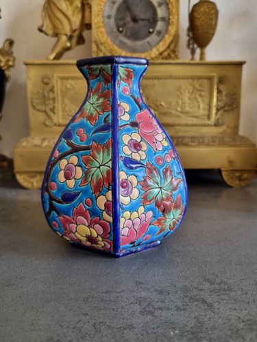 Vase faïence longwy - vase, 6
