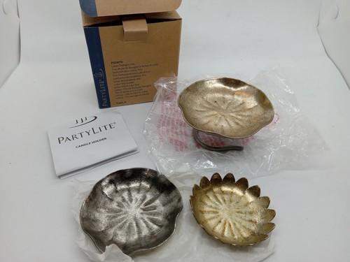 New party lite lotus tealight - new,