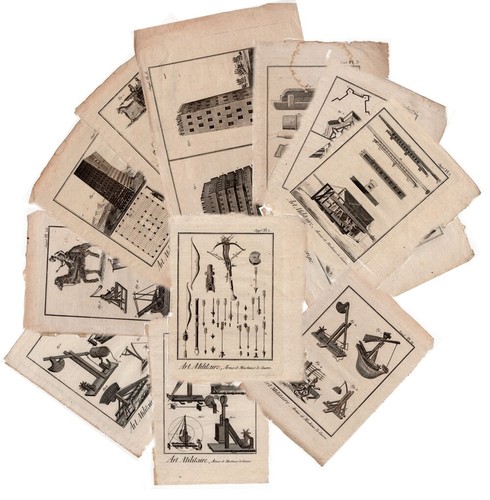 Lot gravures xviiie art - de,