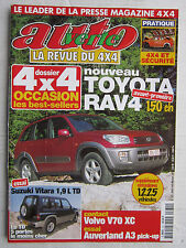 AUTO VERTE  4X4 N° 231 / RAV4 2000/ VITARA 1,9 L TD/ VOLVO V70 XC/ AUVERLAND A3