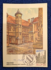 Carte Maximum - 1er jour de France de Troyes et Signée du Graveur IROLLA en 1978