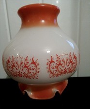 Vintage globe opaline orange